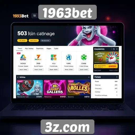 Interface e usabilidade do site 1963bet